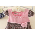 lovely baby girl dresses pink cap sleevess baby princess dress cutting